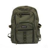 Austere Canvas Backpack School Bag - Luggage Outlet