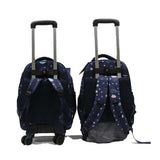 Rolling Detachable Trolley Waterproof Backpack with Spinner Wheels - Luggage Outlet