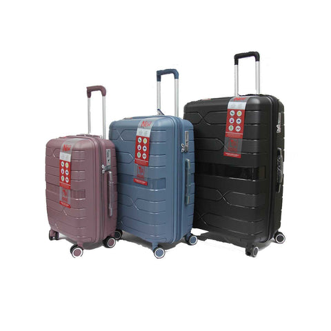 Helix Polypropylene Expandable Anti-theft Luggage with Spinner Wheels TSA Lock - Luggage Outlet