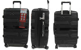 Helix Polypropylene Expandable Anti-theft Luggage with Spinner Wheels TSA Lock - Luggage Outlet