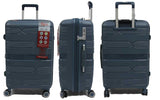 Helix Polypropylene Expandable Anti-theft Luggage with Spinner Wheels TSA Lock - Luggage Outlet