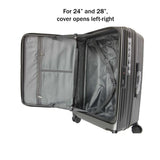 Cavernous ABS Expandable Anti-theft Luggage with Recessed TSA Lock - Luggage Outlet