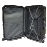 Interlace ABS+PC Antitheft Zipper Expandable Luggage with TSA Lock Spinner Wheels - Luggage Outlet