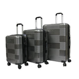 Interlace ABS+PC Antitheft Zipper Expandable Luggage with TSA Lock Spinner Wheels - Luggage Outlet