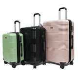 Interlace ABS+PC Antitheft Zipper Expandable Luggage with TSA Lock Spinner Wheels - Luggage Outlet